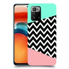 פסים במנטה ורוד כיסוי מגן קשיח מעוצב ל Xiaomi Poco X3 GT יחידה אחת סקרין מובייל