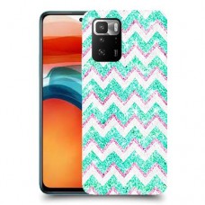 גיאומטריה טורקיז כיסוי מגן קשיח מעוצב ל Xiaomi Poco X3 GT יחידה אחת סקרין מובייל