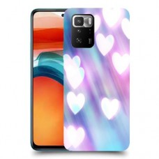 לבבות מעורפלים בכחול כיסוי מגן קשיח מעוצב ל Xiaomi Poco X3 GT יחידה אחת סקרין מובייל
