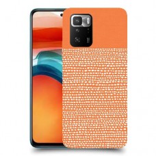 נקודות לבנות בכתום כיסוי מגן קשיח מעוצב ל Xiaomi Poco X3 GT יחידה אחת סקרין מובייל