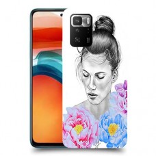 אישה בפרחים כיסוי מגן קשיח מעוצב ל Xiaomi Poco X3 GT יחידה אחת סקרין מובייל