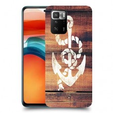 עוגן מעץ כיסוי מגן קשיח מעוצב ל Xiaomi Poco X3 GT יחידה אחת סקרין מובייל
