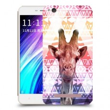 ג'ירפה נחמד כיסוי מגן קשיח מעוצב ל Xiaomi Redmi 4A יחידה אחת סקרין מובייל