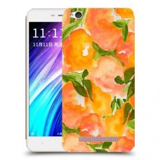 אפרסקים כתומים כיסוי מגן קשיח מעוצב ל Xiaomi Redmi 4A יחידה אחת סקרין מובייל