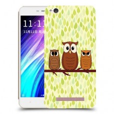 משפחת ינשוף כיסוי מגן קשיח מעוצב ל Xiaomi Redmi 4A יחידה אחת סקרין מובייל