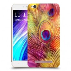 נוצת טווס כיסוי מגן קשיח מעוצב ל Xiaomi Redmi 4A יחידה אחת סקרין מובייל