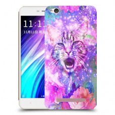 חתול מושלג כיסוי מגן קשיח מעוצב ל Xiaomi Redmi 4A יחידה אחת סקרין מובייל