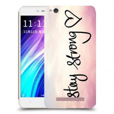 הישאר חזק כיסוי מגן קשיח מעוצב ל Xiaomi Redmi 4A יחידה אחת סקרין מובייל