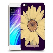 חמניות בשחור כיסוי מגן קשיח מעוצב ל Xiaomi Redmi 4A יחידה אחת סקרין מובייל