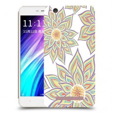 חמניות בלבן כיסוי מגן קשיח מעוצב ל Xiaomi Redmi 4A יחידה אחת סקרין מובייל