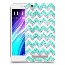 גיאומטריה טורקיז כיסוי מגן קשיח מעוצב ל Xiaomi Redmi 4A יחידה אחת סקרין מובייל