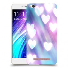 לבבות מעורפלים בכחול כיסוי מגן קשיח מעוצב ל Xiaomi Redmi 4A יחידה אחת סקרין מובייל