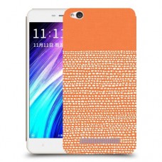 נקודות לבנות בכתום כיסוי מגן קשיח מעוצב ל Xiaomi Redmi 4A יחידה אחת סקרין מובייל