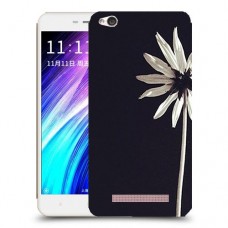 פרח לבן כיסוי מגן קשיח מעוצב ל Xiaomi Redmi 4A יחידה אחת סקרין מובייל