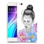 אישה בפרחים כיסוי מגן קשיח מעוצב ל Xiaomi Redmi 4A יחידה אחת סקרין מובייל