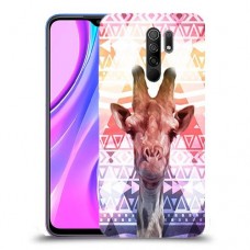 ג'ירפה נחמד כיסוי מגן קשיח מעוצב ל Xiaomi Redmi 9 יחידה אחת סקרין מובייל