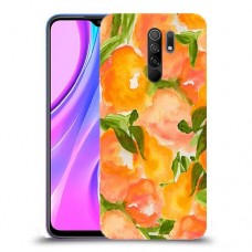 אפרסקים כתומים כיסוי מגן קשיח מעוצב ל Xiaomi Redmi 9 יחידה אחת סקרין מובייל