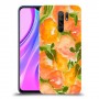 אפרסקים כתומים כיסוי מגן קשיח מעוצב ל Xiaomi Redmi 9 יחידה אחת סקרין מובייל