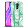 ינשופים על ירוק כיסוי מגן קשיח מעוצב ל Xiaomi Redmi 9 יחידה אחת סקרין מובייל