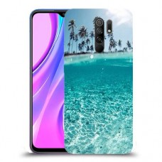 חופשה גן עדן כיסוי מגן קשיח מעוצב ל Xiaomi Redmi 9 יחידה אחת סקרין מובייל