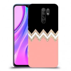 ורוד-לבן-לבן כיסוי מגן קשיח מעוצב ל Xiaomi Redmi 9 יחידה אחת סקרין מובייל