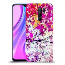 סתיו סגול כיסוי מגן קשיח מעוצב ל Xiaomi Redmi 9 יחידה אחת סקרין מובייל