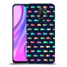 קשת בדגים כיסוי מגן קשיח מעוצב ל Xiaomi Redmi 9 יחידה אחת סקרין מובייל