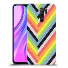 פסים קשת כיסוי מגן קשיח מעוצב ל Xiaomi Redmi 9 יחידה אחת סקרין מובייל