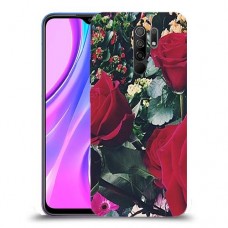 ורדים כיסוי מגן קשיח מעוצב ל Xiaomi Redmi 9 יחידה אחת סקרין מובייל