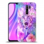 חתול מושלג כיסוי מגן קשיח מעוצב ל Xiaomi Redmi 9 יחידה אחת סקרין מובייל