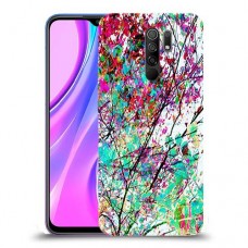 באביב בסגול כיסוי מגן קשיח מעוצב ל Xiaomi Redmi 9 יחידה אחת סקרין מובייל