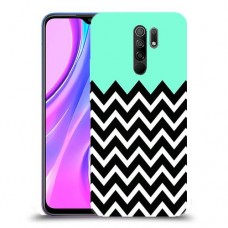 פסים במנטה כיסוי מגן קשיח מעוצב ל Xiaomi Redmi 9 יחידה אחת סקרין מובייל