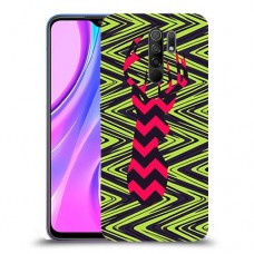 עניבה על גרין כיסוי מגן קשיח מעוצב ל Xiaomi Redmi 9 יחידה אחת סקרין מובייל