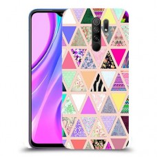 משולש הנאה כיסוי מגן קשיח מעוצב ל Xiaomi Redmi 9 יחידה אחת סקרין מובייל