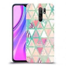 משולשים כיסוי מגן קשיח מעוצב ל Xiaomi Redmi 9 יחידה אחת סקרין מובייל
