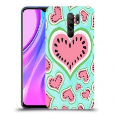 אבטיח אהבה כיסוי מגן קשיח מעוצב ל Xiaomi Redmi 9 יחידה אחת סקרין מובייל