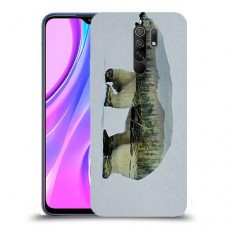 דוב לבן כיסוי מגן קשיח מעוצב ל Xiaomi Redmi 9 יחידה אחת סקרין מובייל