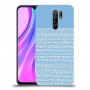 נקודות לבנות בכחול כיסוי מגן קשיח מעוצב ל Xiaomi Redmi 9 יחידה אחת סקרין מובייל