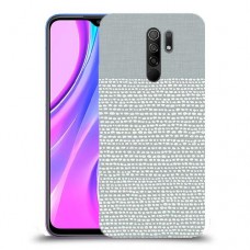נקודות לבנות אפור כיסוי מגן קשיח מעוצב ל Xiaomi Redmi 9 יחידה אחת סקרין מובייל