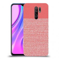 נקודות לבנות בורוד כיסוי מגן קשיח מעוצב ל Xiaomi Redmi 9 יחידה אחת סקרין מובייל