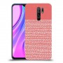 נקודות לבנות בורוד כיסוי מגן קשיח מעוצב ל Xiaomi Redmi 9 יחידה אחת סקרין מובייל