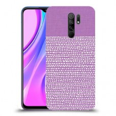 נקודות לבנות בסגול כיסוי מגן קשיח מעוצב ל Xiaomi Redmi 9 יחידה אחת סקרין מובייל