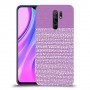נקודות לבנות בסגול כיסוי מגן קשיח מעוצב ל Xiaomi Redmi 9 יחידה אחת סקרין מובייל