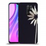 פרח לבן כיסוי מגן קשיח מעוצב ל Xiaomi Redmi 9 יחידה אחת סקרין מובייל