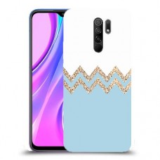 לבן כחול כיסוי מגן קשיח מעוצב ל Xiaomi Redmi 9 יחידה אחת סקרין מובייל