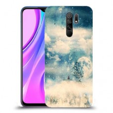 יופי חורף כיסוי מגן קשיח מעוצב ל Xiaomi Redmi 9 יחידה אחת סקרין מובייל