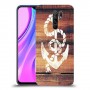 עוגן מעץ כיסוי מגן קשיח מעוצב ל Xiaomi Redmi 9 יחידה אחת סקרין מובייל