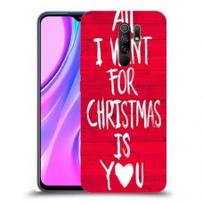 אתה עבור חג המולד כיסוי מגן קשיח מעוצב ל Xiaomi Redmi 9 יחידה אחת סקרין מובייל