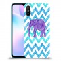 אלפנט סגול כיסוי מגן קשיח מעוצב ל Xiaomi Redmi 9A יחידה אחת סקרין מובייל