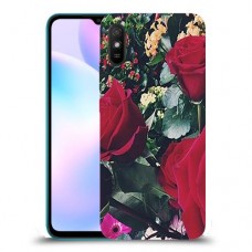 ורדים כיסוי מגן קשיח מעוצב ל Xiaomi Redmi 9A יחידה אחת סקרין מובייל
